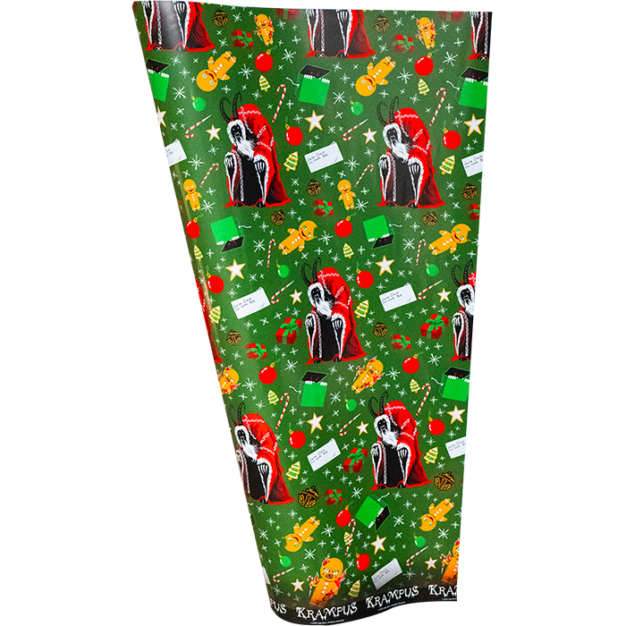 Krampus - Seasons Greetings Wrapping Paper product image 2, provided for visual reference and product detail review