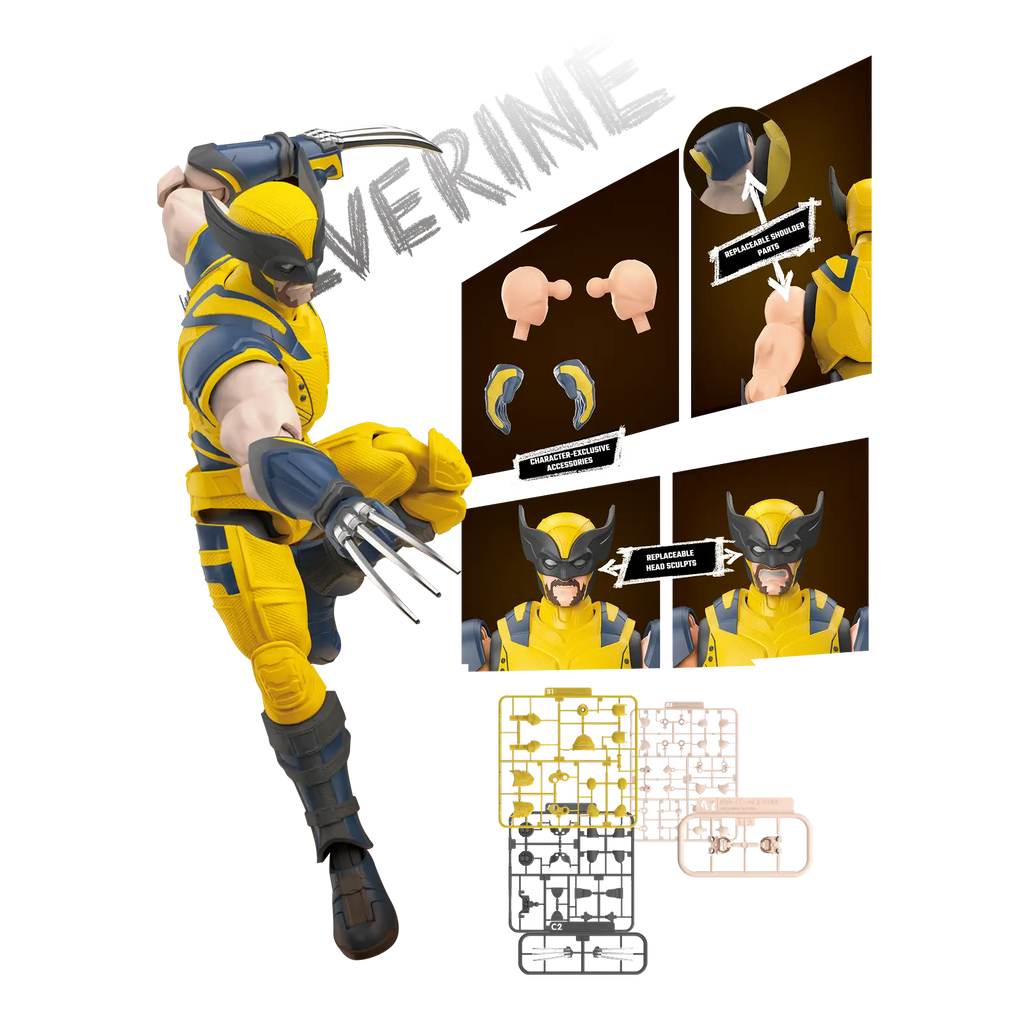 Marvel Deadpool & Wolverine Champion Class 05 Wolverine Model Kits | Blokees product image 3, provided for visual reference