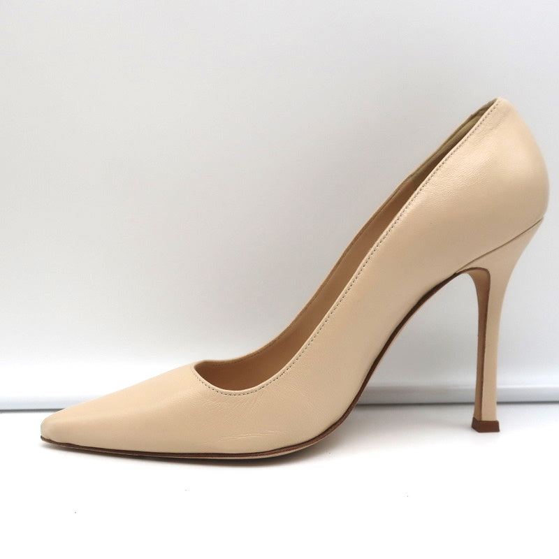 Manolo Blahnik Para Pumps Nude Leather Size 38.5 Pointed Toe Heels product image 7, provided for visual reference and