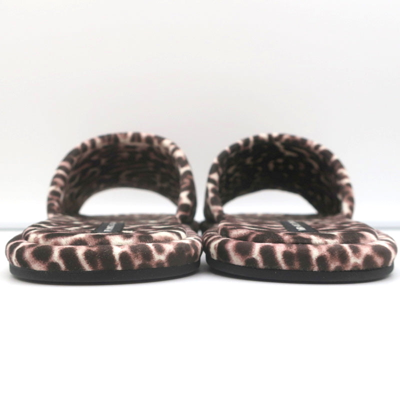 Veronica Beard Slipper Sandals Gillian White/Espresso Leopard Print Size 8 NEW product image 8, provided for visual