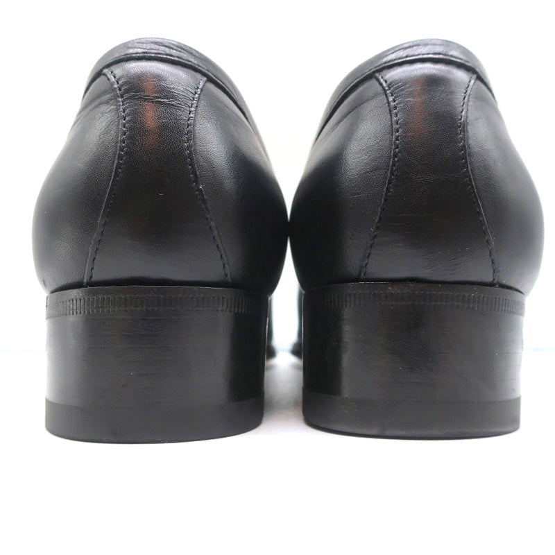 Gucci Paride GG Tassel Loafers Black Leather Size 37.5 product image 8, provided for visual reference and product detail