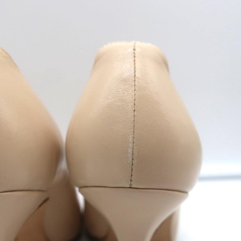 Manolo Blahnik Para Pumps Nude Leather Size 38.5 Pointed Toe Heels product image 9, provided for visual reference and