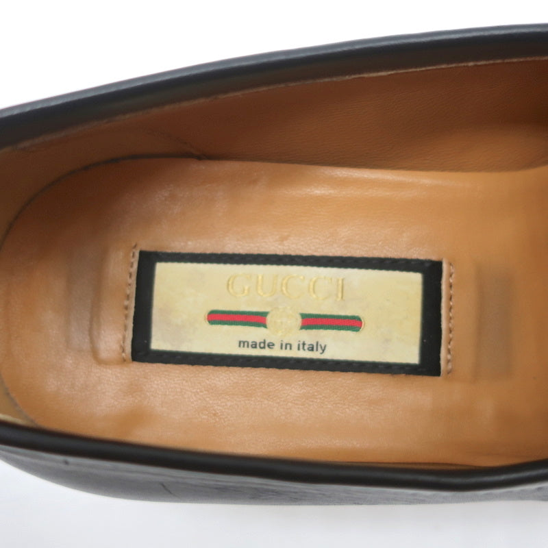 Gucci Paride GG Tassel Loafers Black Leather Size 37.5 product image 9, provided for visual reference and product detail