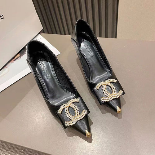 2023 CC diamond pointed toe high heels product image 2, provided for visual reference and product detail review