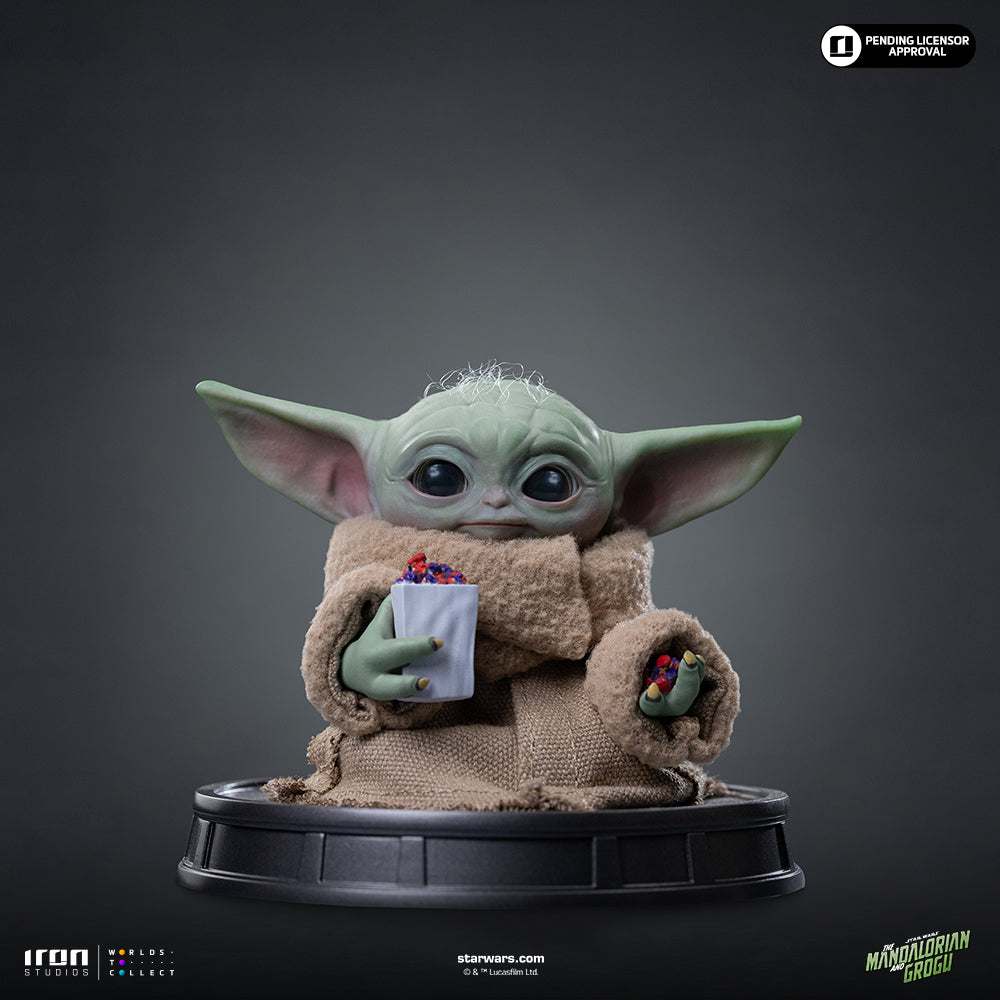 Grogu Popcorn Time Statue - Iron Studios Mandalorian and Grogu Collection product image 2, provided for visual reference and