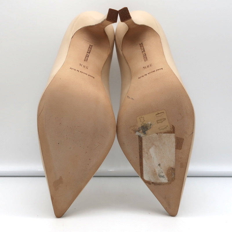 Manolo Blahnik Para Pumps Nude Leather Size 38.5 Pointed Toe Heels product image 11, provided for visual reference and