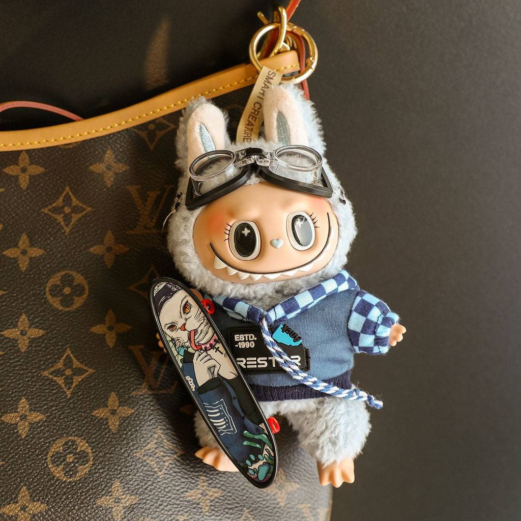 (Baby + clothes) Sitting party baby clothes plush vinyl face doll bag pendant girl gift product image 32, provided for