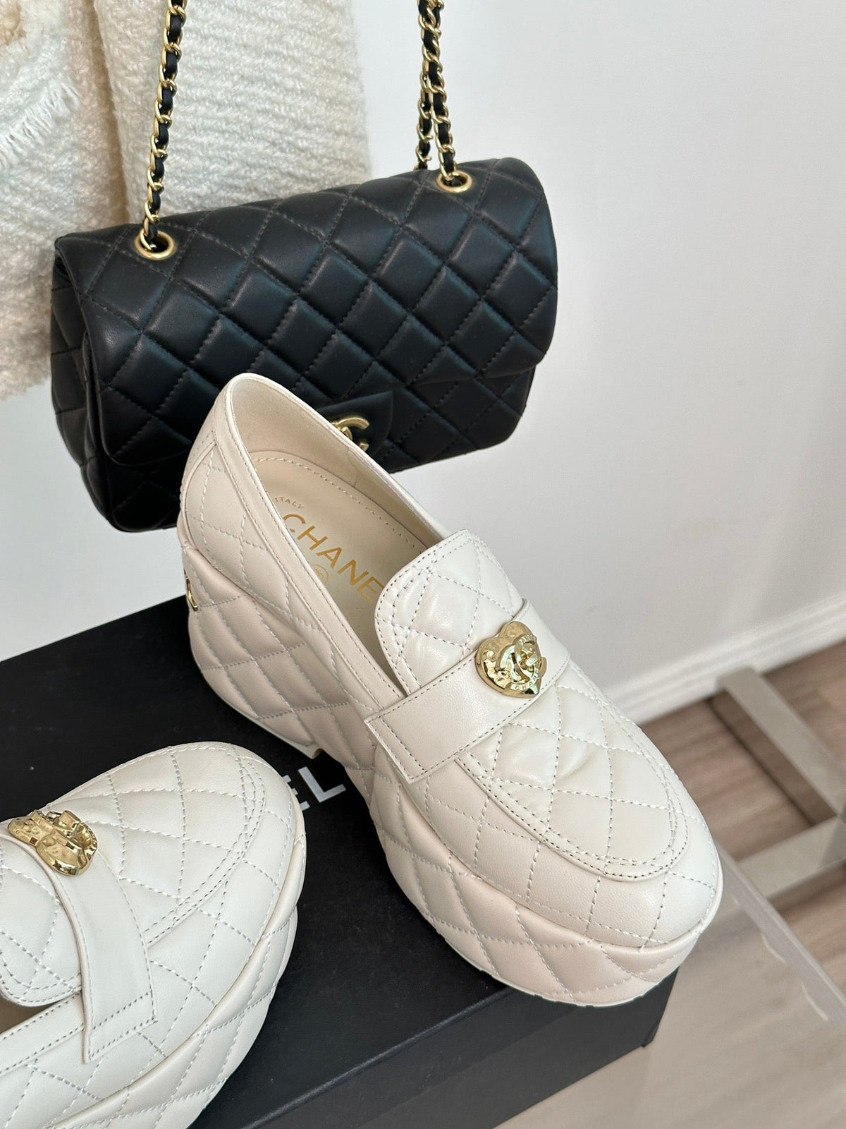 2023 CC Love Double C Buckle Thick Sole Muffin Loafers -S45 product image 7, provided for visual reference and product