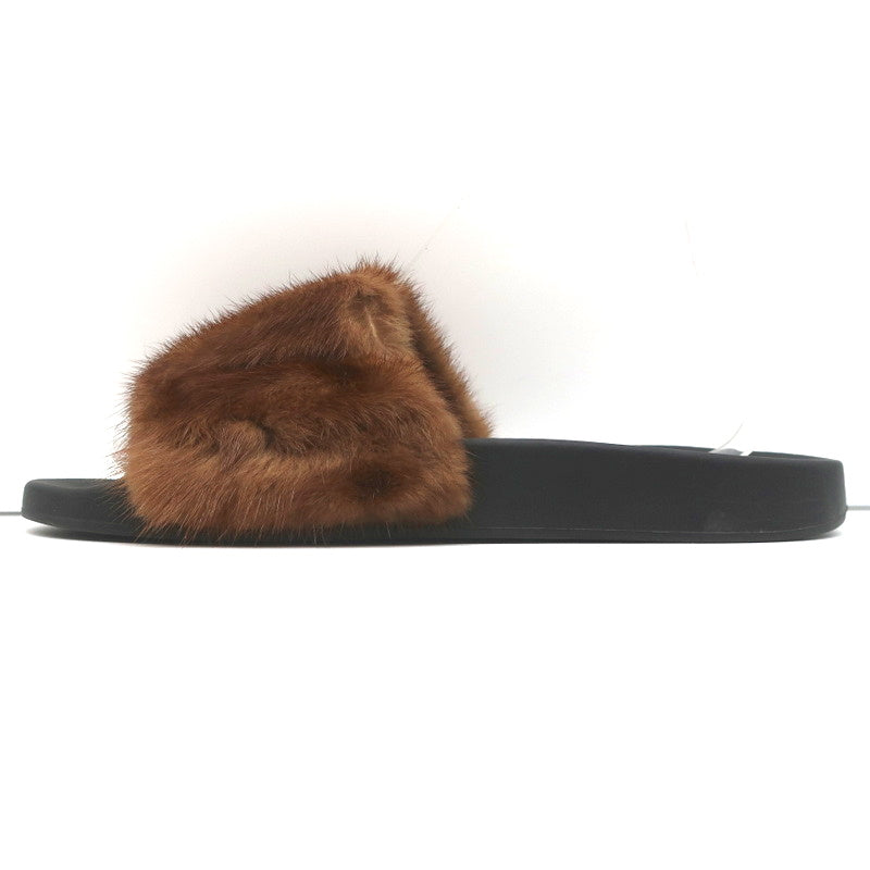 Givenchy Mink Fur Slide Sandals Brown Size 41 product image 7, provided for visual reference and product detail review