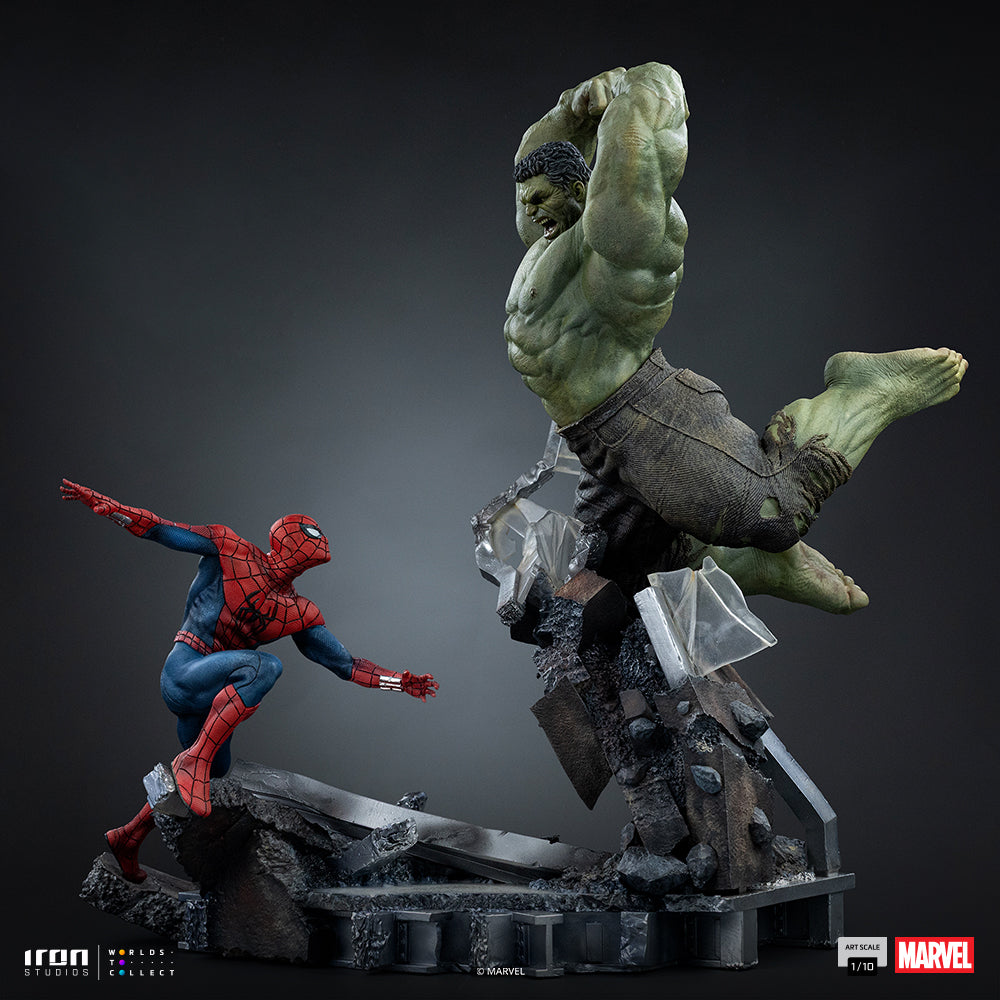 Pre-Order - Statue Spider-Man vs Hulk - Spider-Man: Brand New Day - Art Scale 1/10 - Iron Studios product image 9, provided