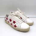Saint Laurent Court Classic SL/06 Stars Sneakers White/Red Leather Size 38.5 product image 1, provided for visual reference