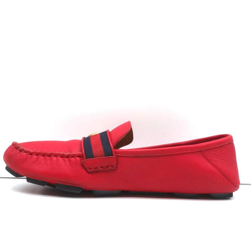 Gucci GG Marmont Web Driver Loafers Red Leather Size 38.5 product image 7, provided for visual reference and product detail