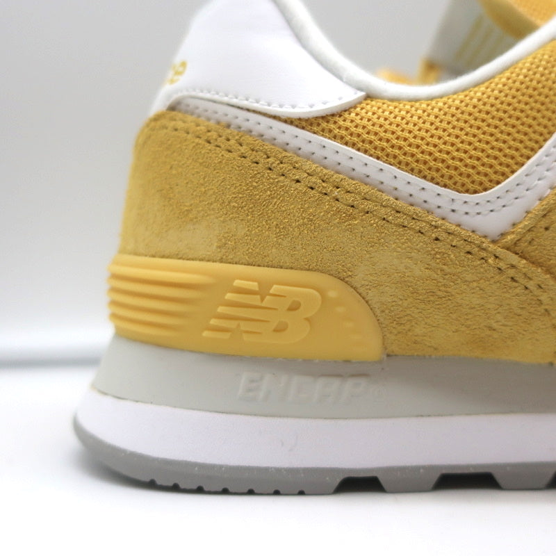 New Balance 574 Sneakers Wheat Field Yellow Suede Size 8 WL574FV2 NEW product image 3, provided for visual reference and