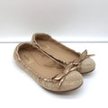 Valentino Garavani Studded Bow Ballet Flats Gold Size 37.5 product image 1, provided for visual reference and product detail