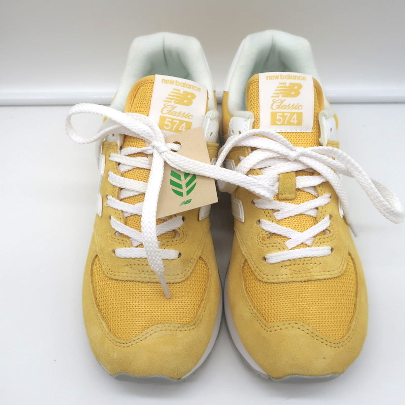 New Balance 574 Sneakers Wheat Field Yellow Suede Size 8 WL574FV2 NEW product image 4, provided for visual reference and