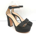 Gianvito Rossi Coco Platform Sandals Dark Brown Satin Size 36.5 Ankle Strap Heel product image 1, provided for visual