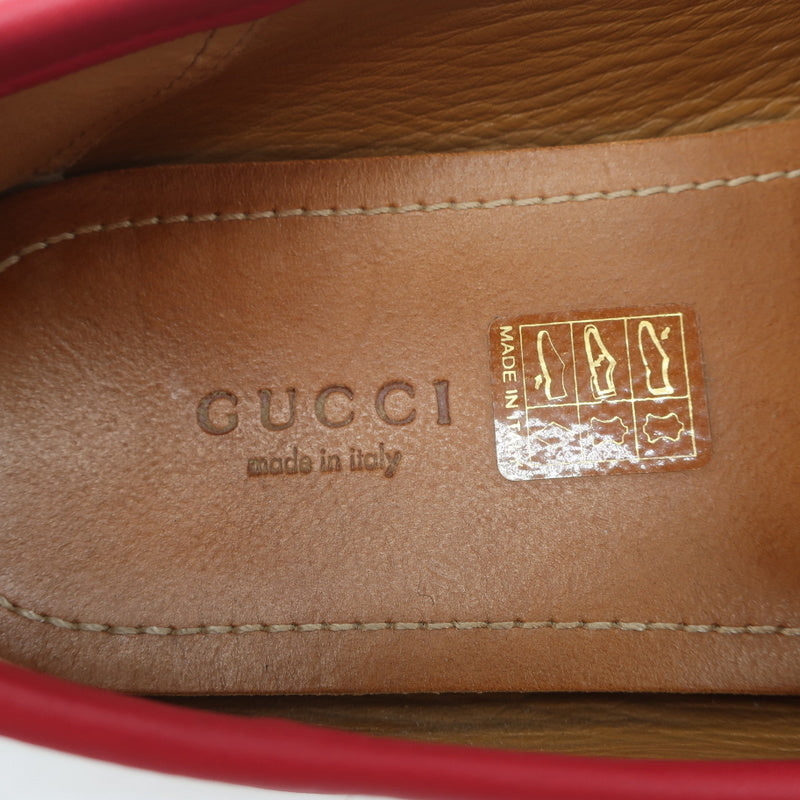 Gucci GG Marmont Web Driver Loafers Red Leather Size 38.5 product image 10, provided for visual reference and product detail