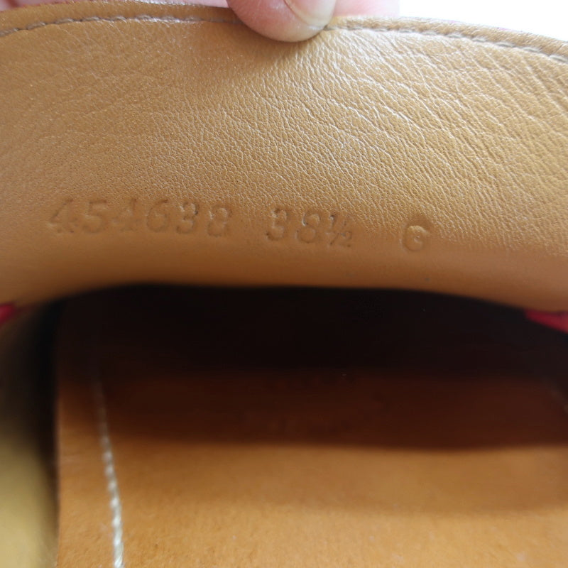 Gucci GG Marmont Web Driver Loafers Red Leather Size 38.5 product image 11, provided for visual reference and product detail