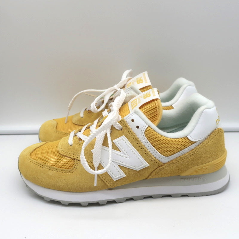 New Balance 574 Sneakers Wheat Field Yellow Suede Size 8 WL574FV2 NEW product image 6, provided for visual reference and