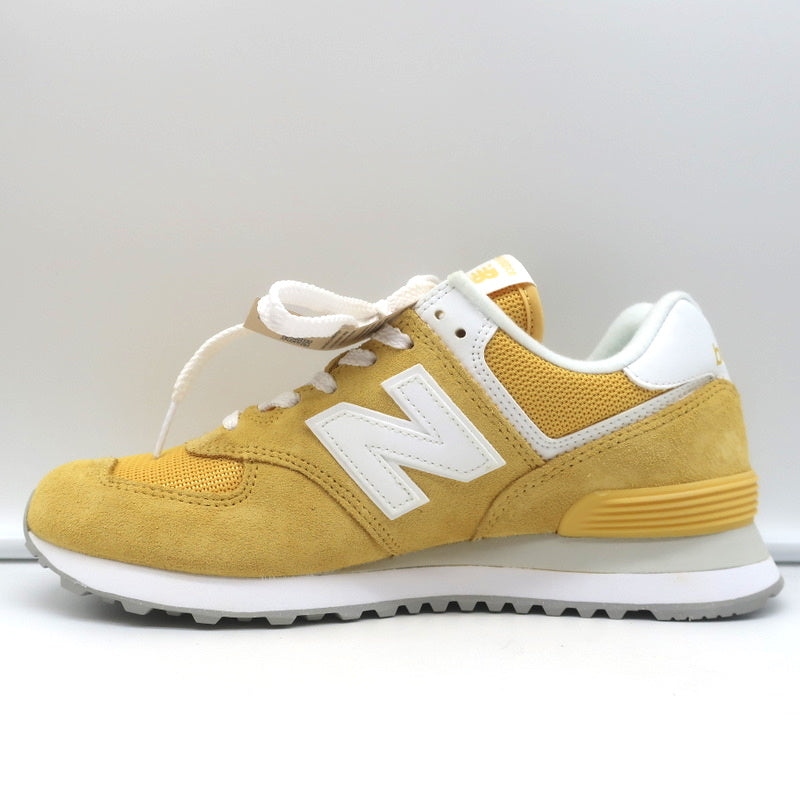 New Balance 574 Sneakers Wheat Field Yellow Suede Size 8 WL574FV2 NEW product image 7, provided for visual reference and