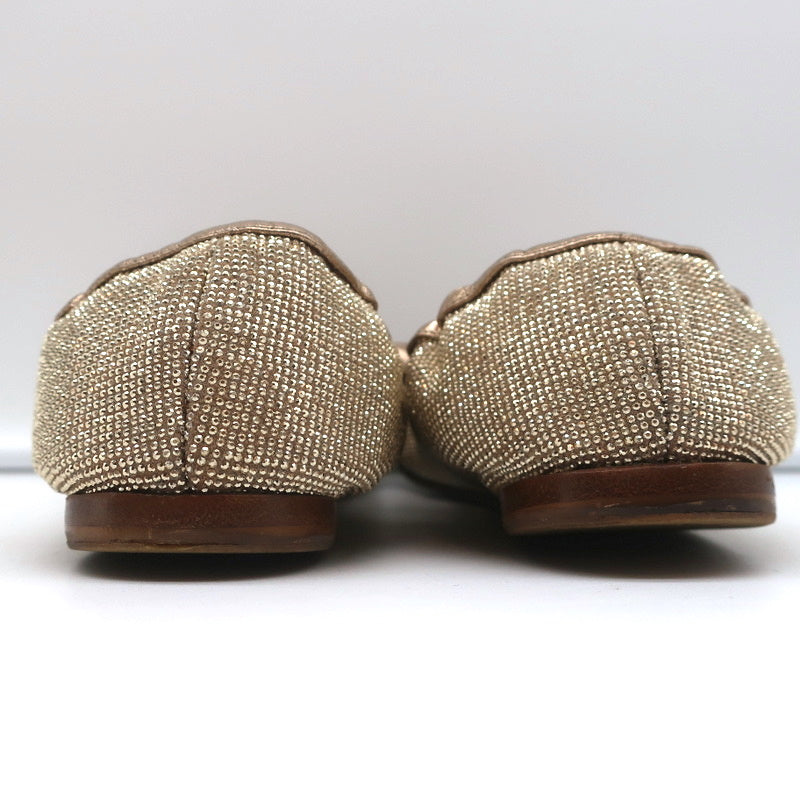 Valentino Garavani Studded Bow Ballet Flats Gold Size 37.5 product image 7, provided for visual reference and product detail