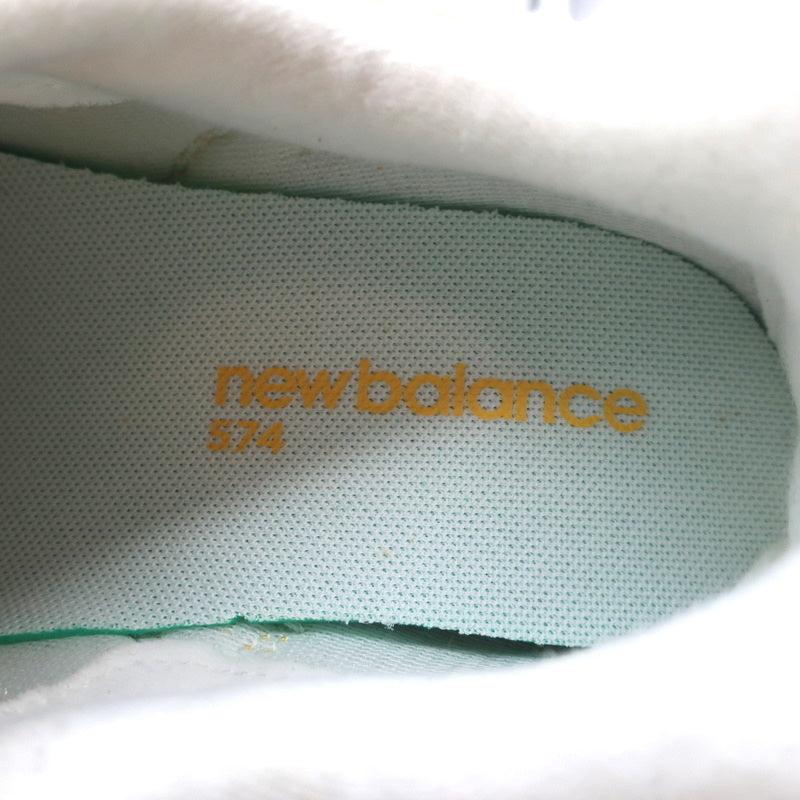 New Balance 574 Sneakers Wheat Field Yellow Suede Size 8 WL574FV2 NEW product image 9, provided for visual reference and