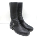 Gucci Mid-Calf Motorcycle Boots Black Leather Size 6 product image 1, provided for visual reference and product detail review