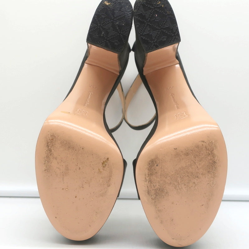 Gianvito Rossi Coco Platform Sandals Dark Brown Satin Size 36.5 Ankle Strap Heel product image 11, provided for visual