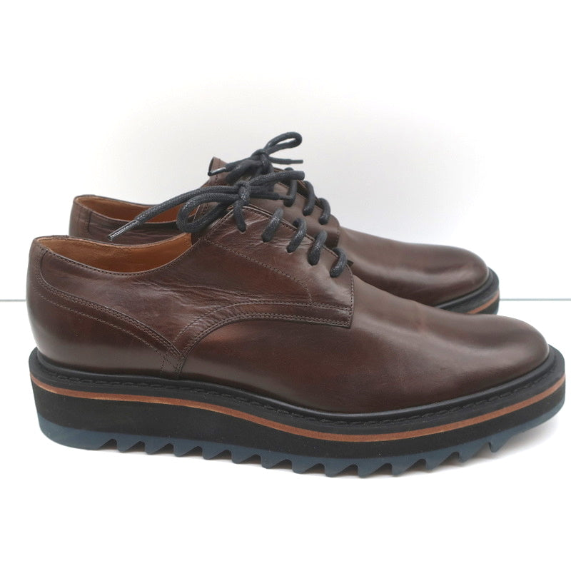 Dries Van Noten Platform Lace-Up Derby Loafers Brown Leather Size 41 NEW product image 2, provided for visual reference and