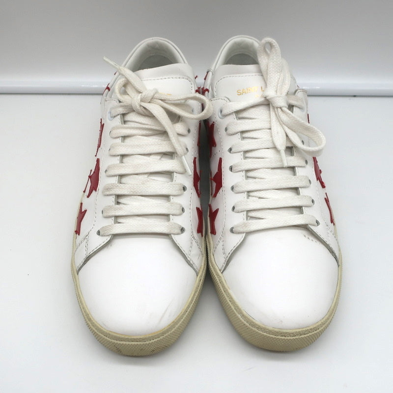 Saint Laurent Court Classic SL/06 Stars Sneakers White/Red Leather Size 38.5 product image 4, provided for visual reference