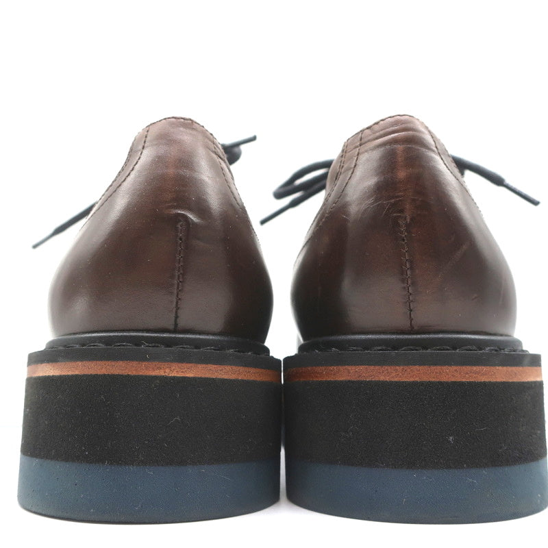 Dries Van Noten Platform Lace-Up Derby Loafers Brown Leather Size 41 NEW product image 8, provided for visual reference and