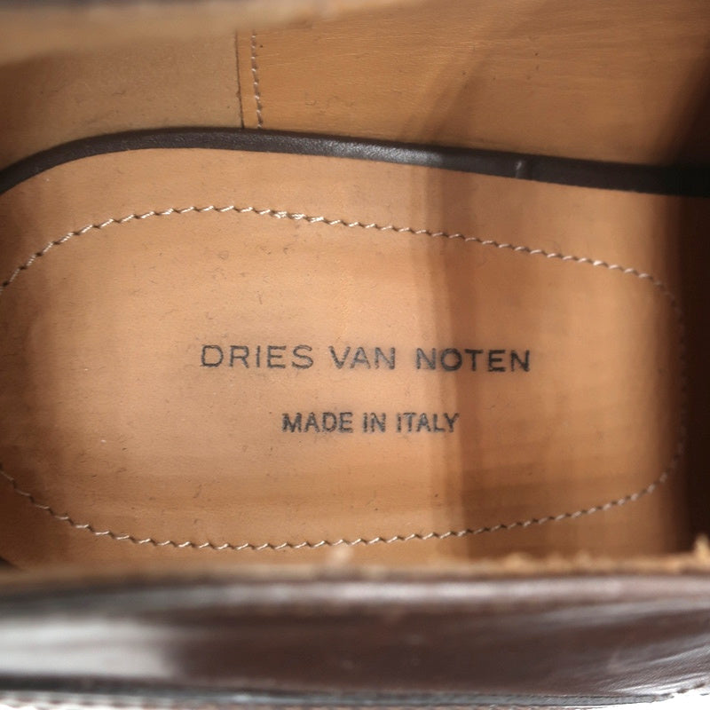 Dries Van Noten Platform Lace-Up Derby Loafers Brown Leather Size 41 NEW product image 9, provided for visual reference and