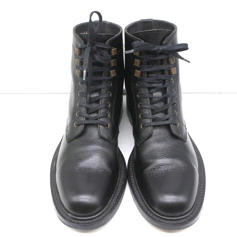 Saint Laurent Army 25 Ankle Boots Black Leather Size 38 Lace-Up Combat Boots product image 5, provided for visual reference