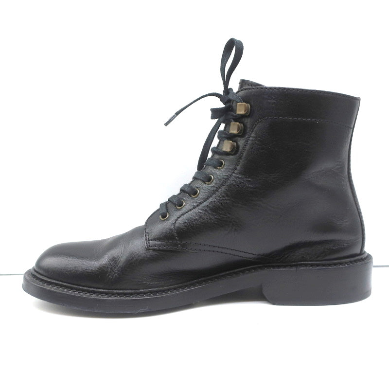 Saint Laurent Army 25 Ankle Boots Black Leather Size 38 Lace-Up Combat Boots product image 8, provided for visual reference