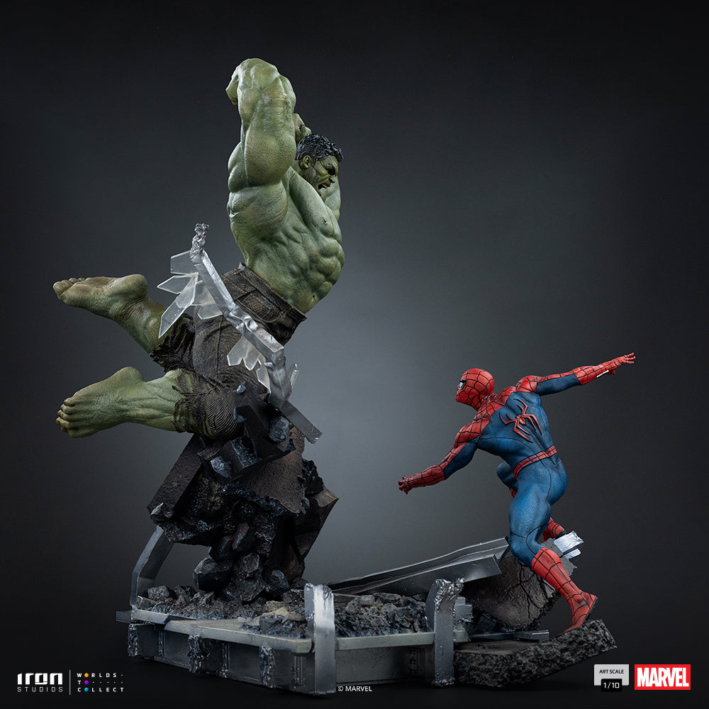 Pre-Order - Statue Spider-Man vs Hulk - Spider-Man: Brand New Day - Art Scale 1/10 - Iron Studios product image 14, provided