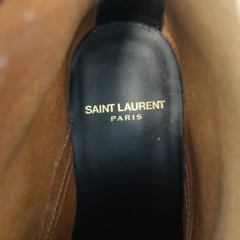 Saint Laurent Army 25 Ankle Boots Black Leather Size 38 Lace-Up Combat Boots product image 10, provided for visual reference