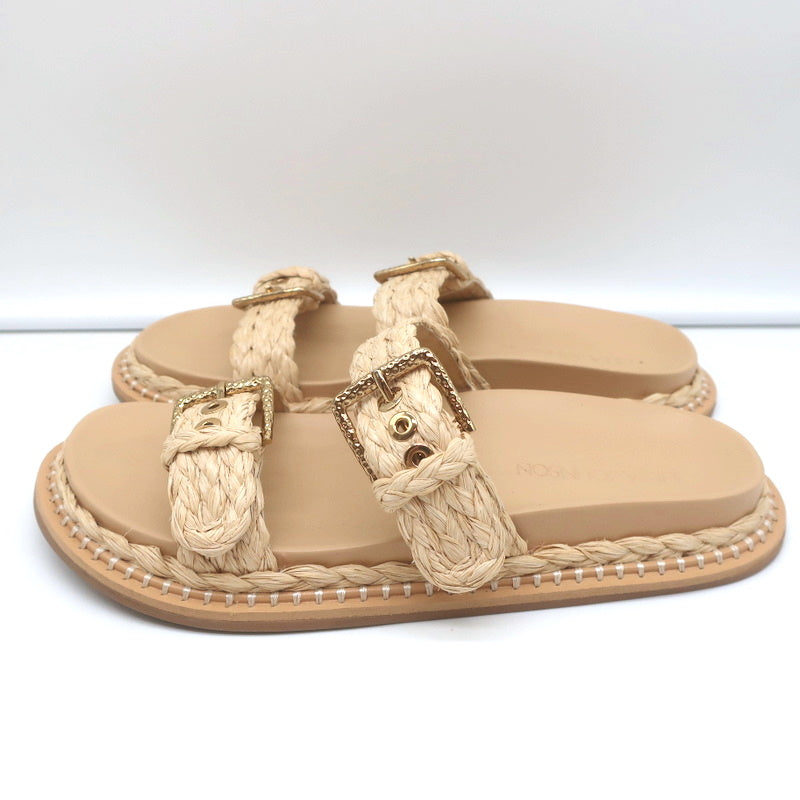 Ulla Johnson Kiera Raffia Slide Sandals Natural Size 39.5 product image 6, provided for visual reference and product detail