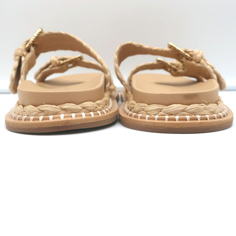 Ulla Johnson Kiera Raffia Slide Sandals Natural Size 39.5 product image 8, provided for visual reference and product detail