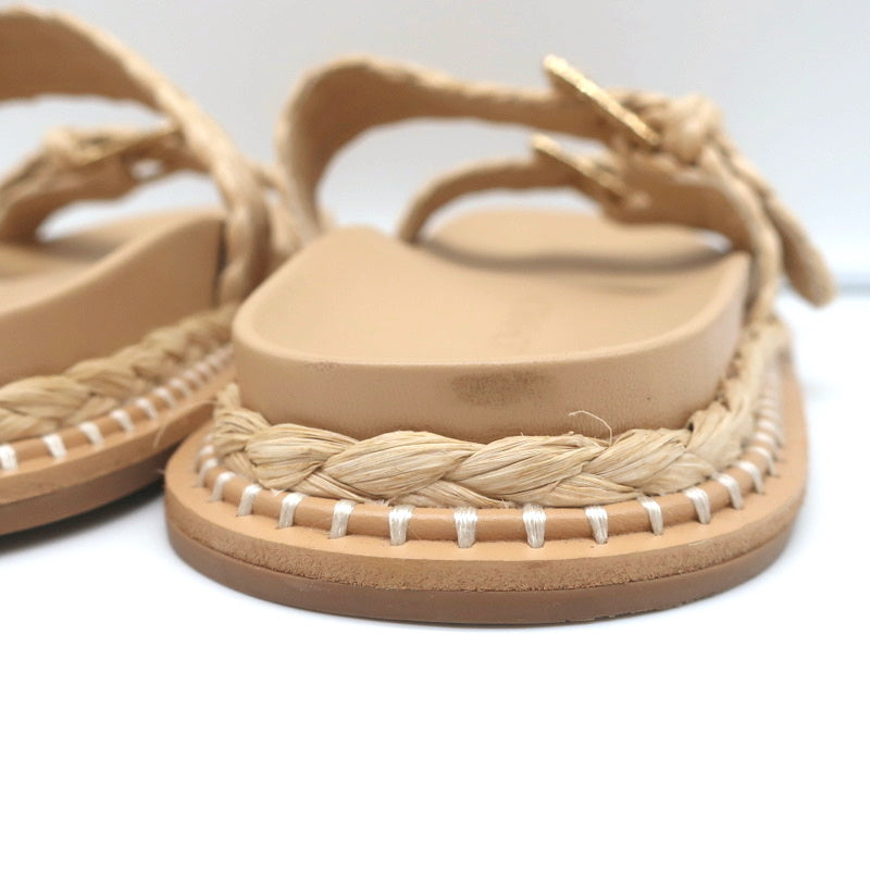 Ulla Johnson Kiera Raffia Slide Sandals Natural Size 39.5 product image 9, provided for visual reference and product detail