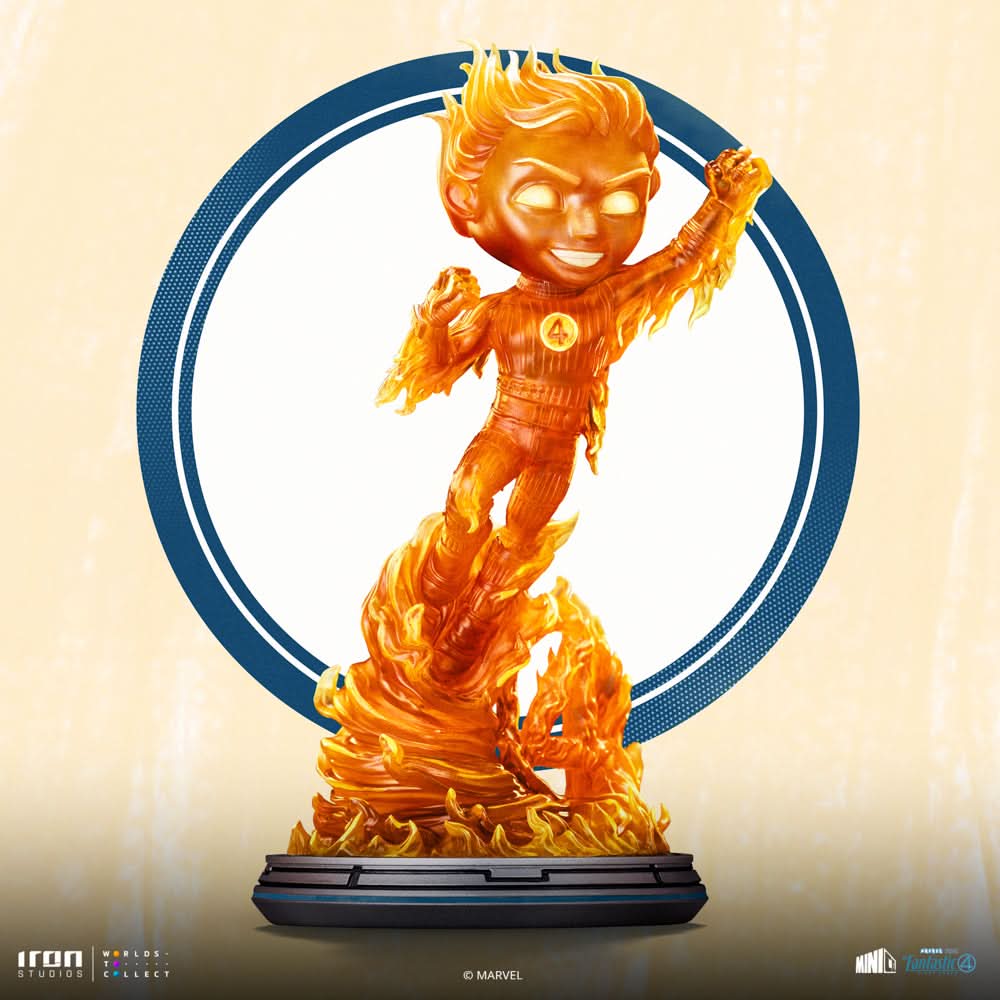 Human Torch The Fantastic Four: First Steps Minico Statue - Iron Studios product image 2, provided for visual reference and