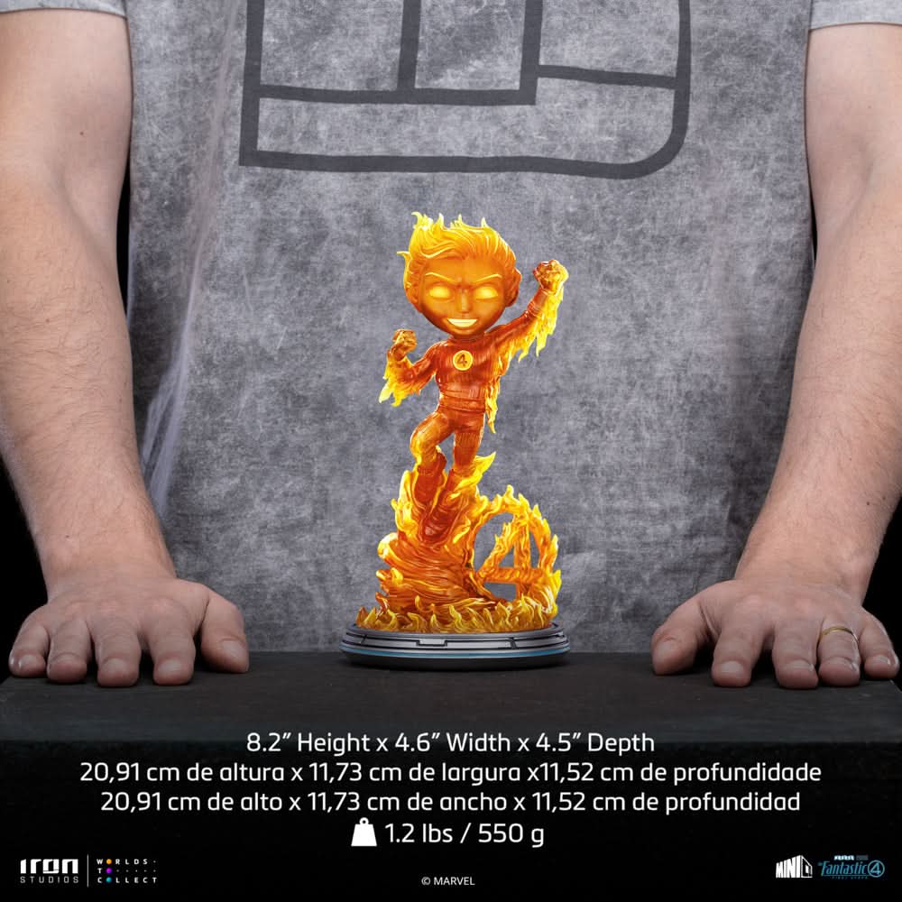 Human Torch The Fantastic Four: First Steps Minico Statue - Iron Studios product image 7, provided for visual reference and