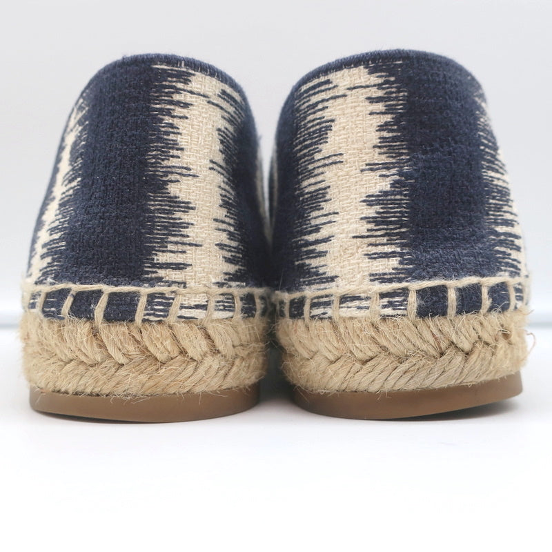 Christian Dior Granville D-Stripes Logo Embroidered Espadrilles Navy Size 37 product image 7, provided for visual reference