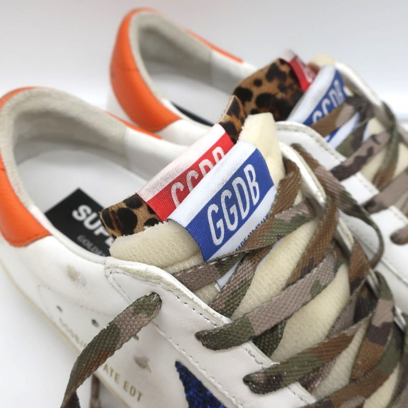 Golden Goose Superstar Double Tongue Glitter Star Sneakers White Size 37 NEW product image 2, provided for visual reference