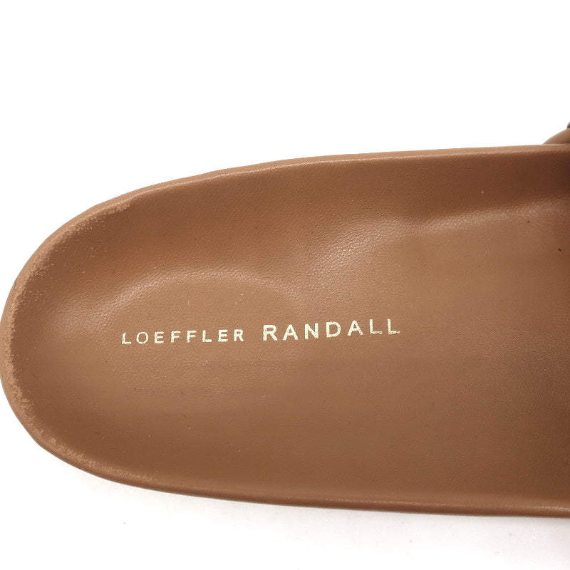 Loeffler Randall Sonnie Woven Slide Sandals Dark Sand Leather Size 9.5 product image 9, provided for visual reference and