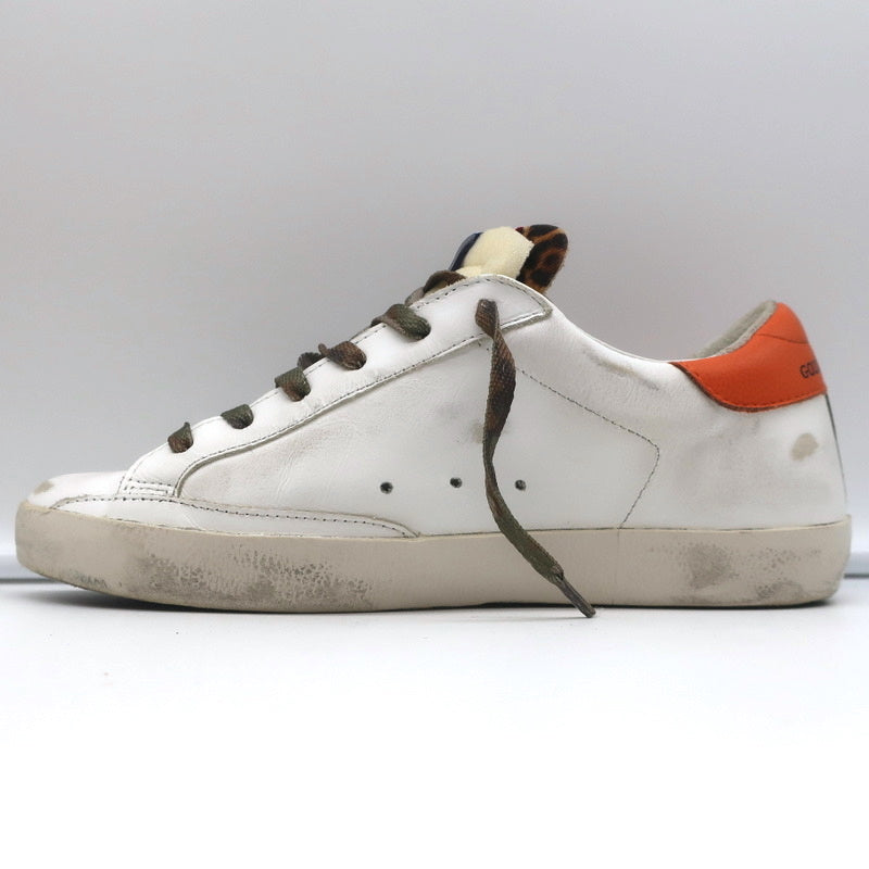 Golden Goose Superstar Double Tongue Glitter Star Sneakers White Size 37 NEW product image 7, provided for visual reference