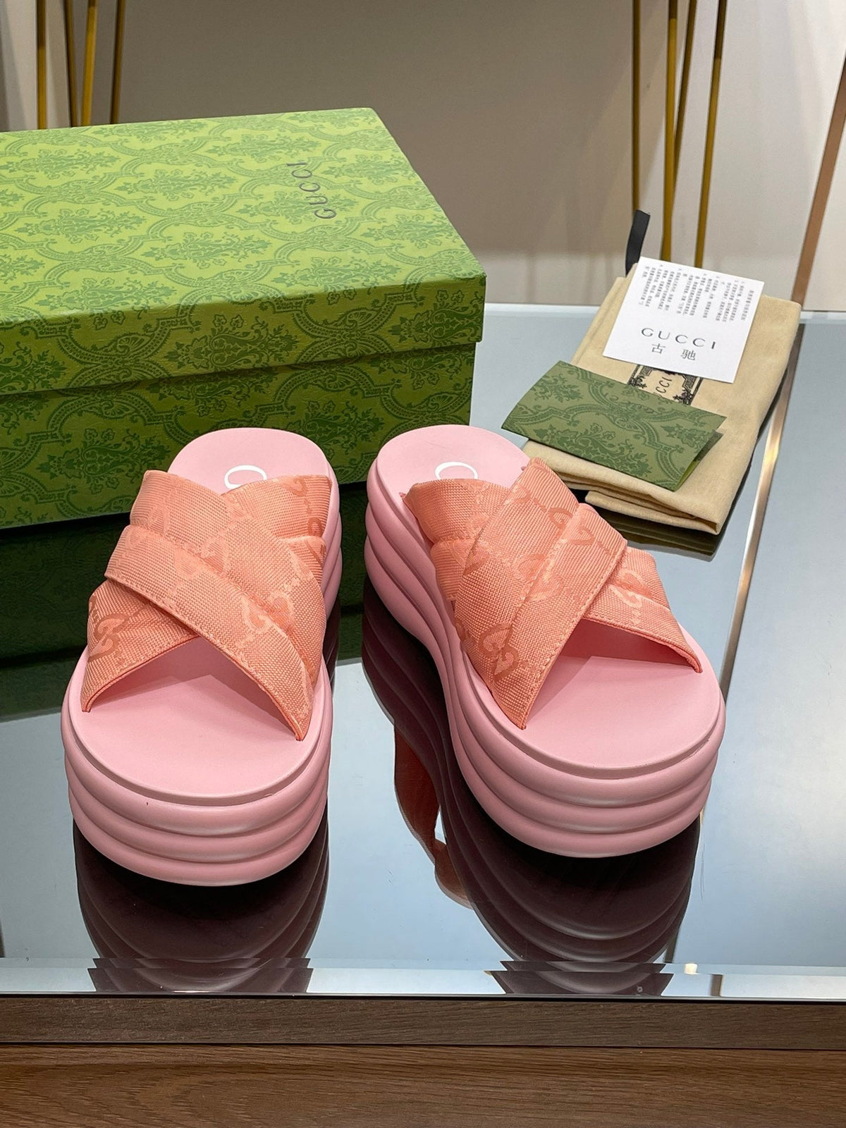 2023 GG Platform Beach Sandals-S55 product image 9, provided for visual reference and product detail review