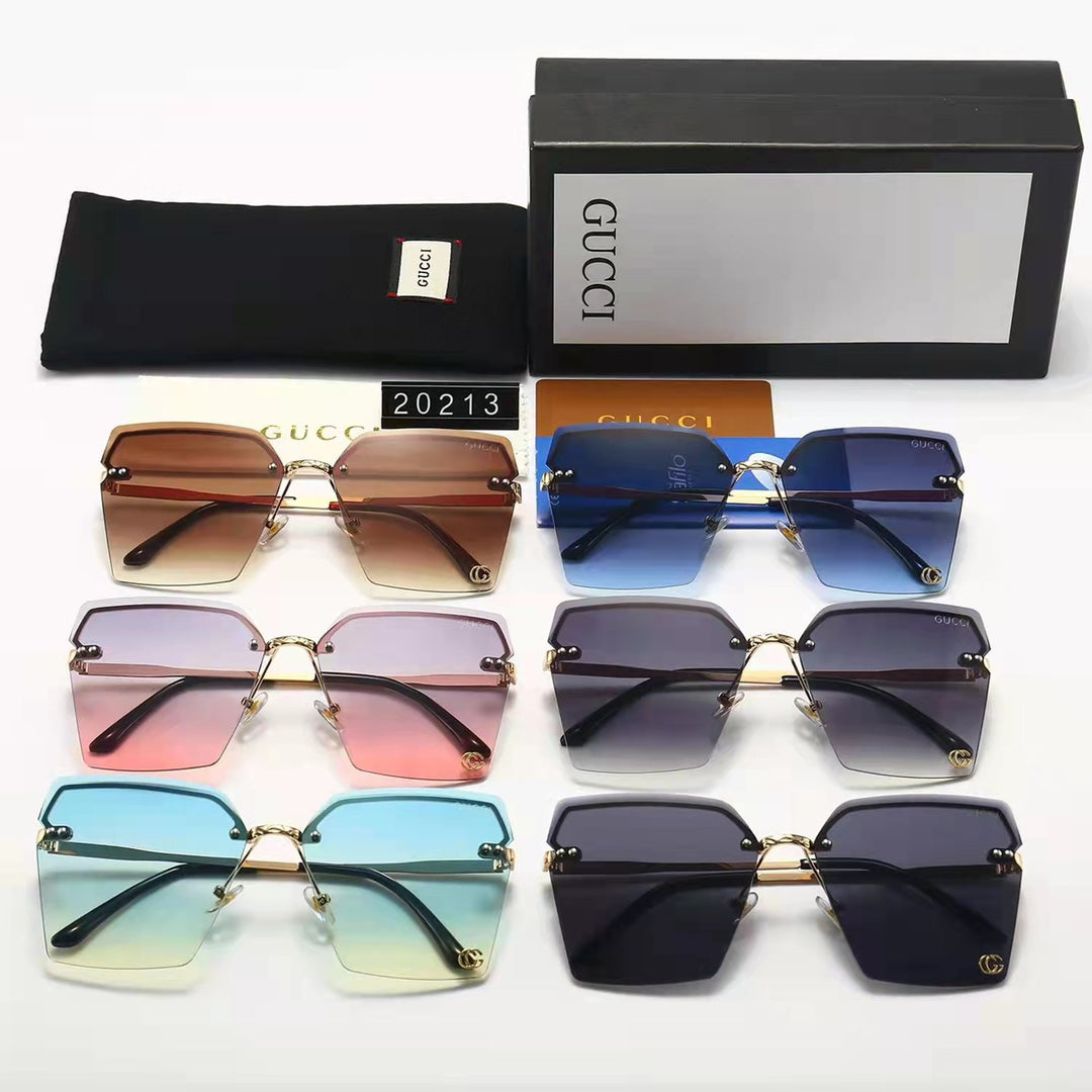 2022 New Ladies Fashion Classic Half Rim Sunglasses product image 9, provided for visual reference and product detail review