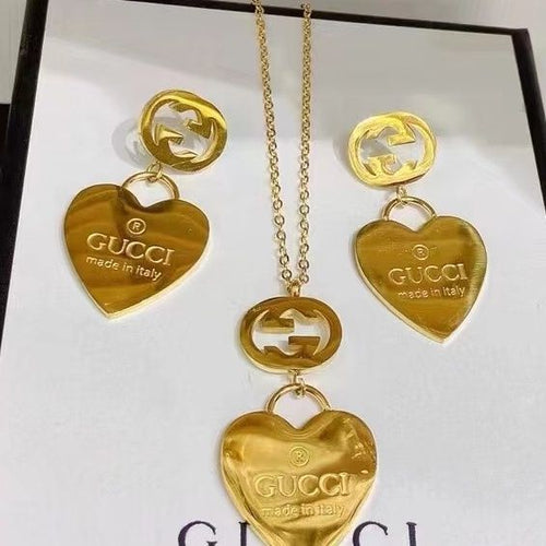 2022 Titanium necklace earrings product image 1, provided for visual reference and product detail review