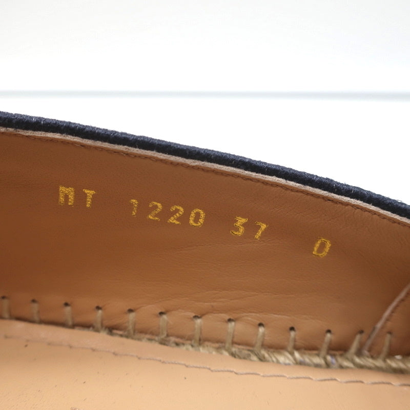 Christian Dior Granville D-Stripes Logo Embroidered Espadrilles Navy Size 37 product image 9, provided for visual reference