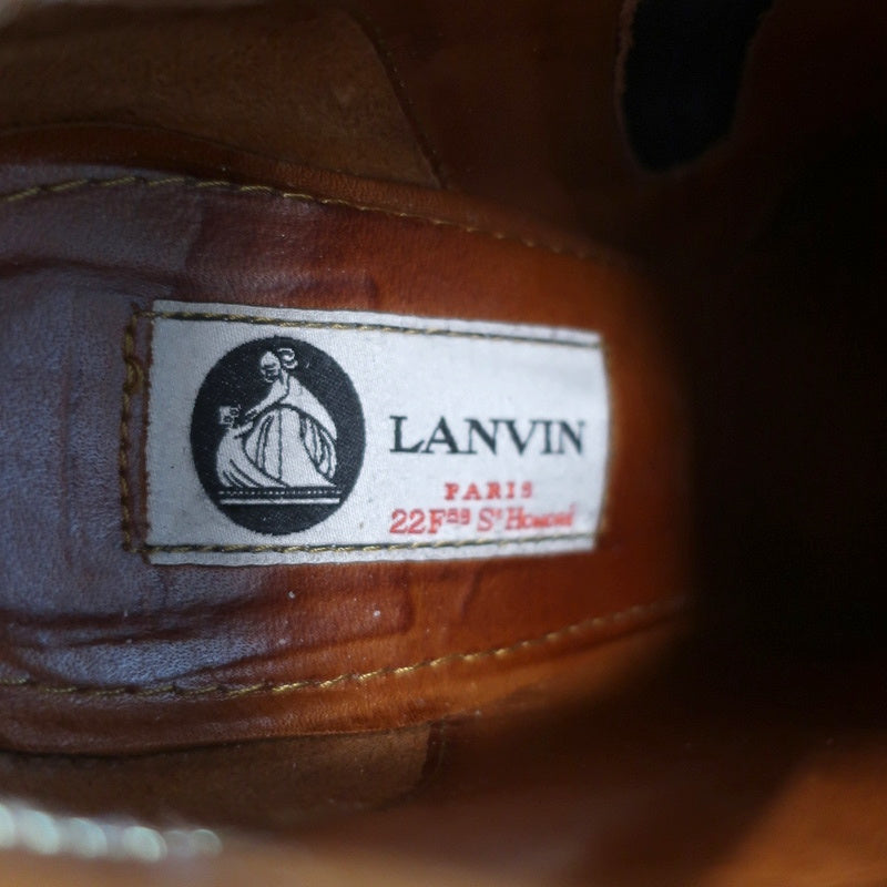 Lanvin Wedge Ankle Boots Black Suede Size 37 product image 10, provided for visual reference and product detail review